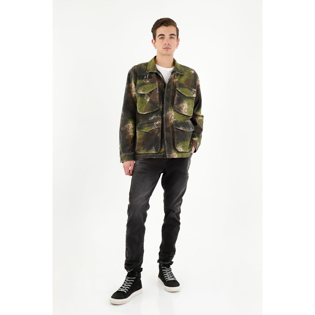 TENNIS - Abrigo estampado tipo parka para hombre