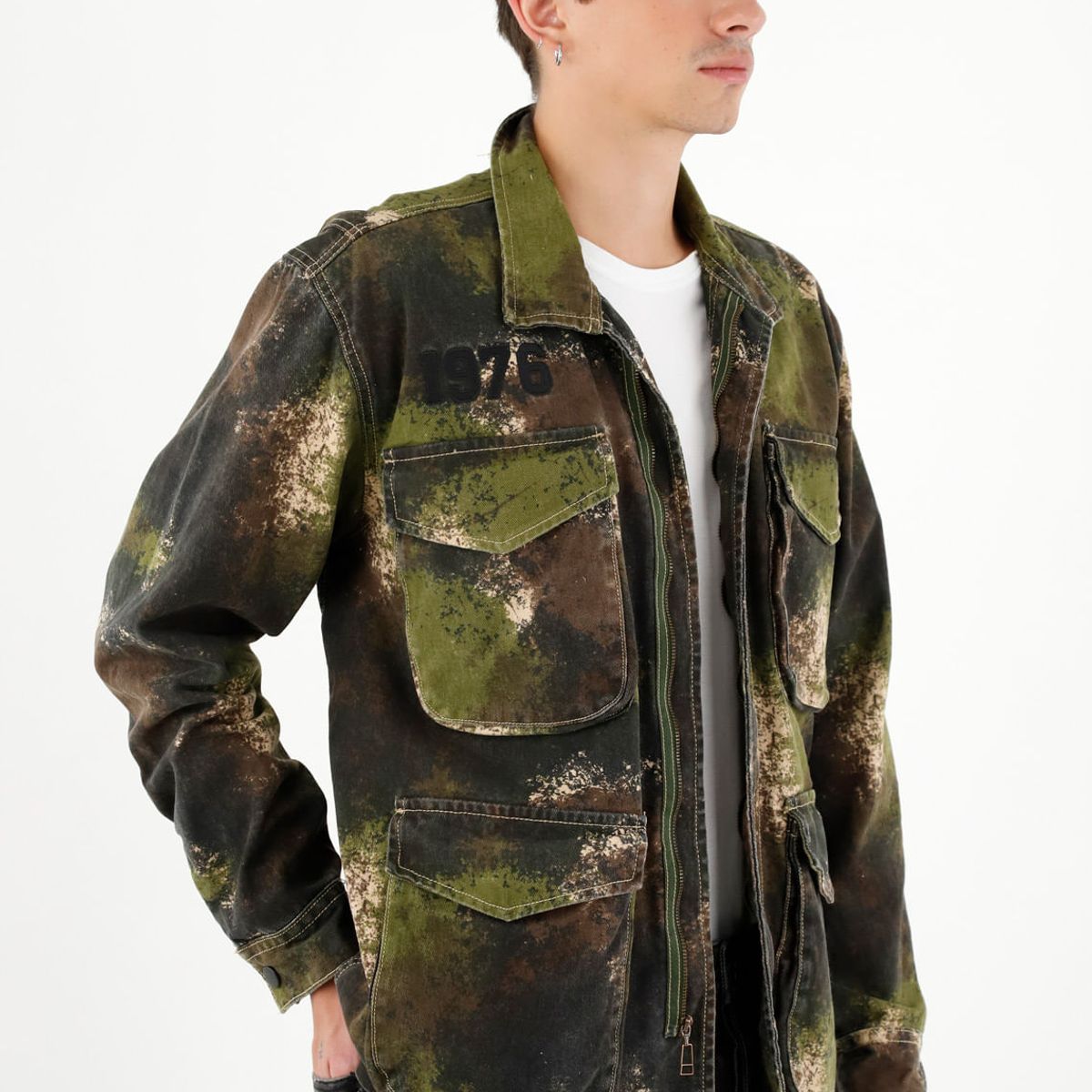 TENNIS - Abrigo estampado tipo parka para hombre