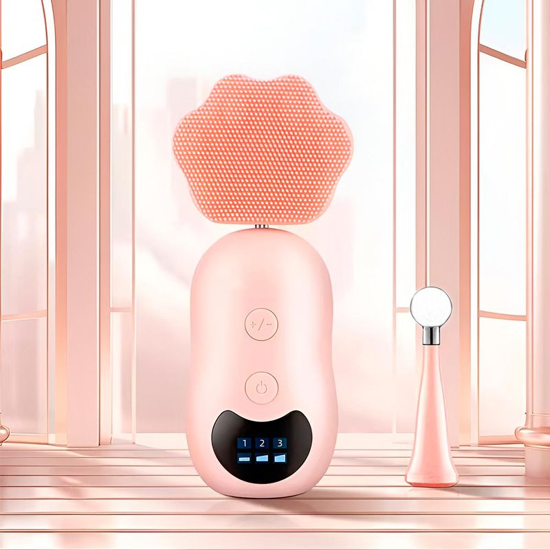 COMPRALOENCASA COM - Masajeador Limpiador Facial 2 En 1 Cuidado Rostro KM-293