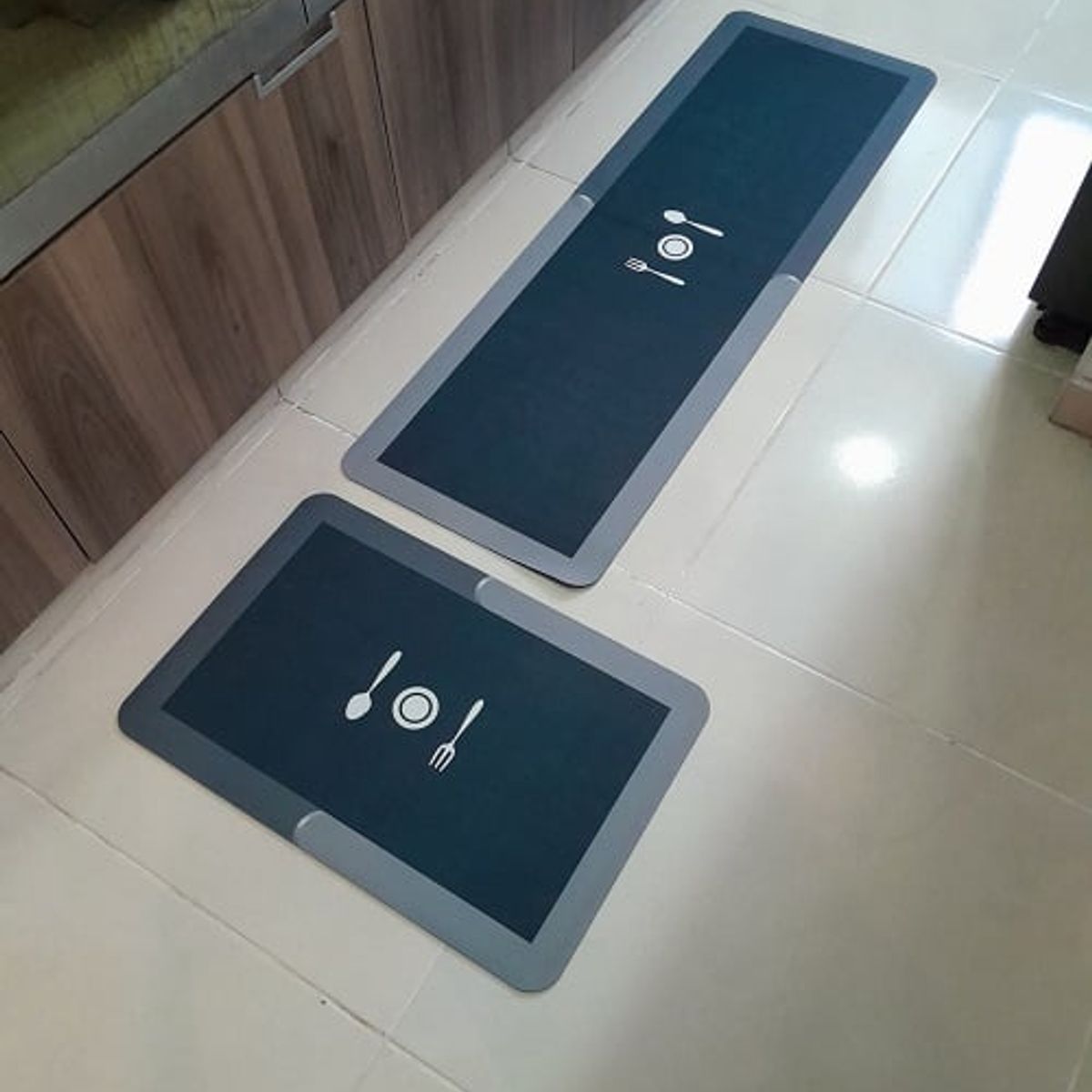 MITAPETE COM - TAPETE PARA COCINA ABSORBENTE COLOR NEGRO