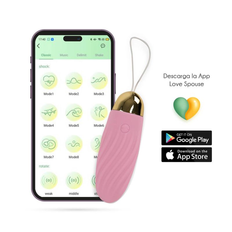 GENERICO - Huevo vibrador con App Elenor Majestic Control desde el Celular