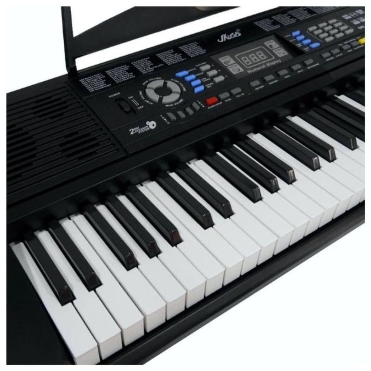 GENERICO - Organeta Piano Electrónico MLS-6639 61 Teclas, 128 Tonos