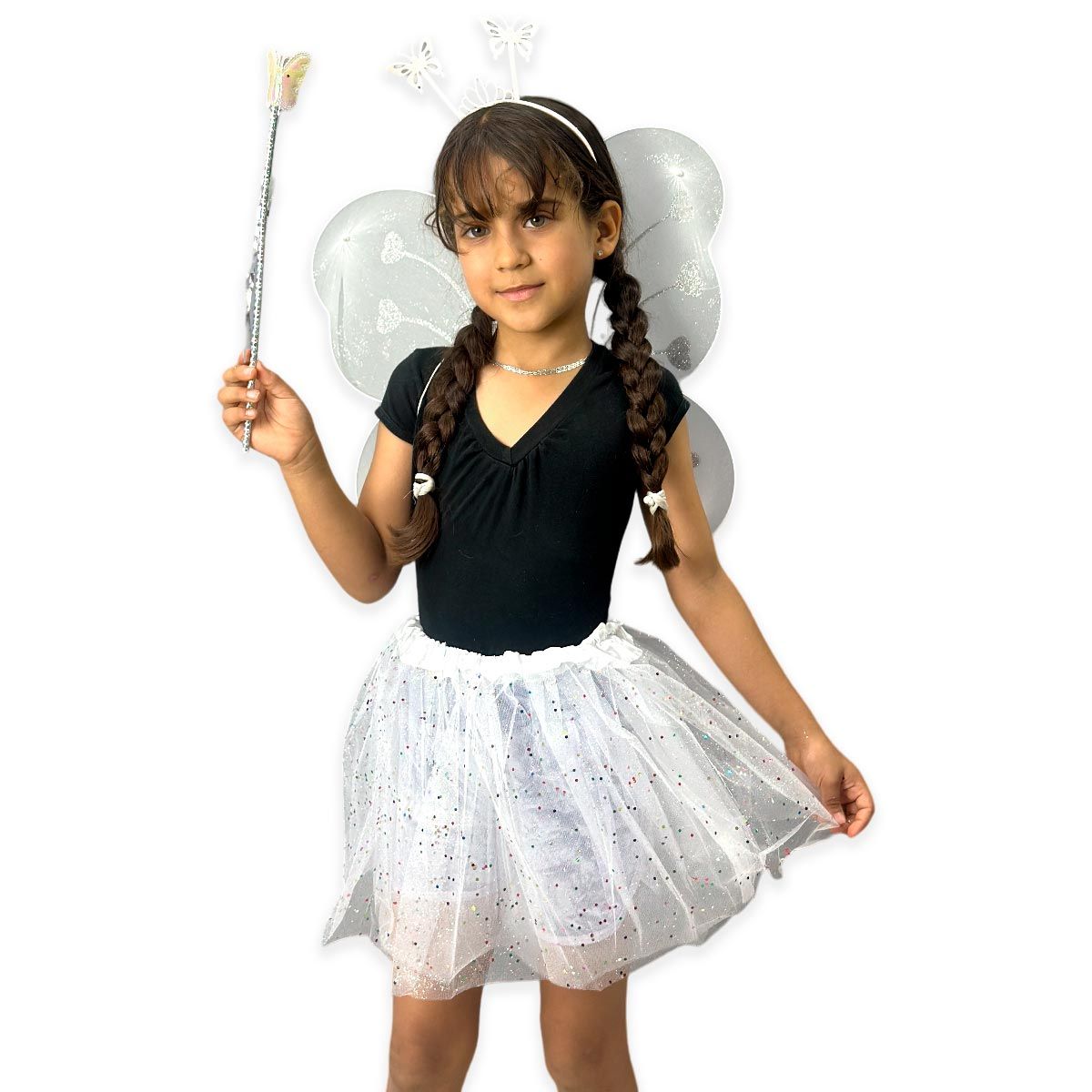 COMPRALOENCASA COM - Disfraz Mariposa Alas Tutú Diadema Varita Halloween OF-685