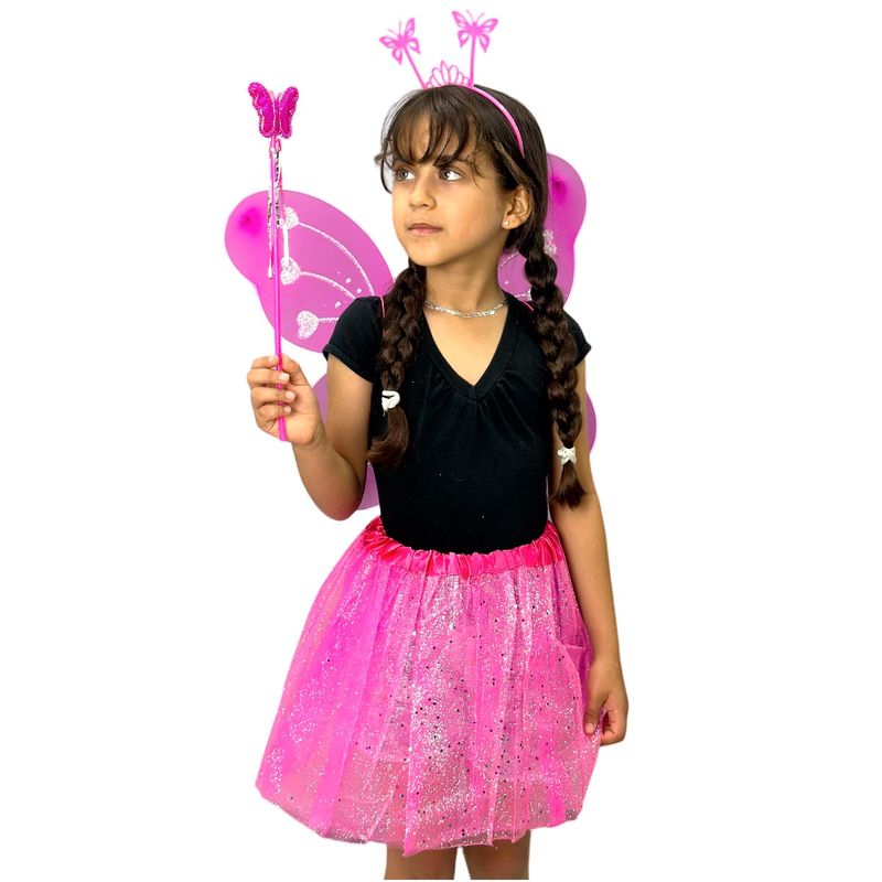 COMPRALOENCASA COM - Disfraz Mariposa Alas Tutú Diadema Varita Halloween OF-685