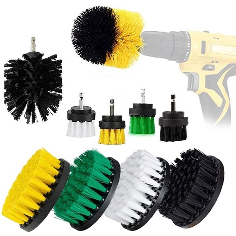 ONE PIXEL - Cepillos Para Taladro Set 10 Pzs Limpieza Carro Hogar Tapiz