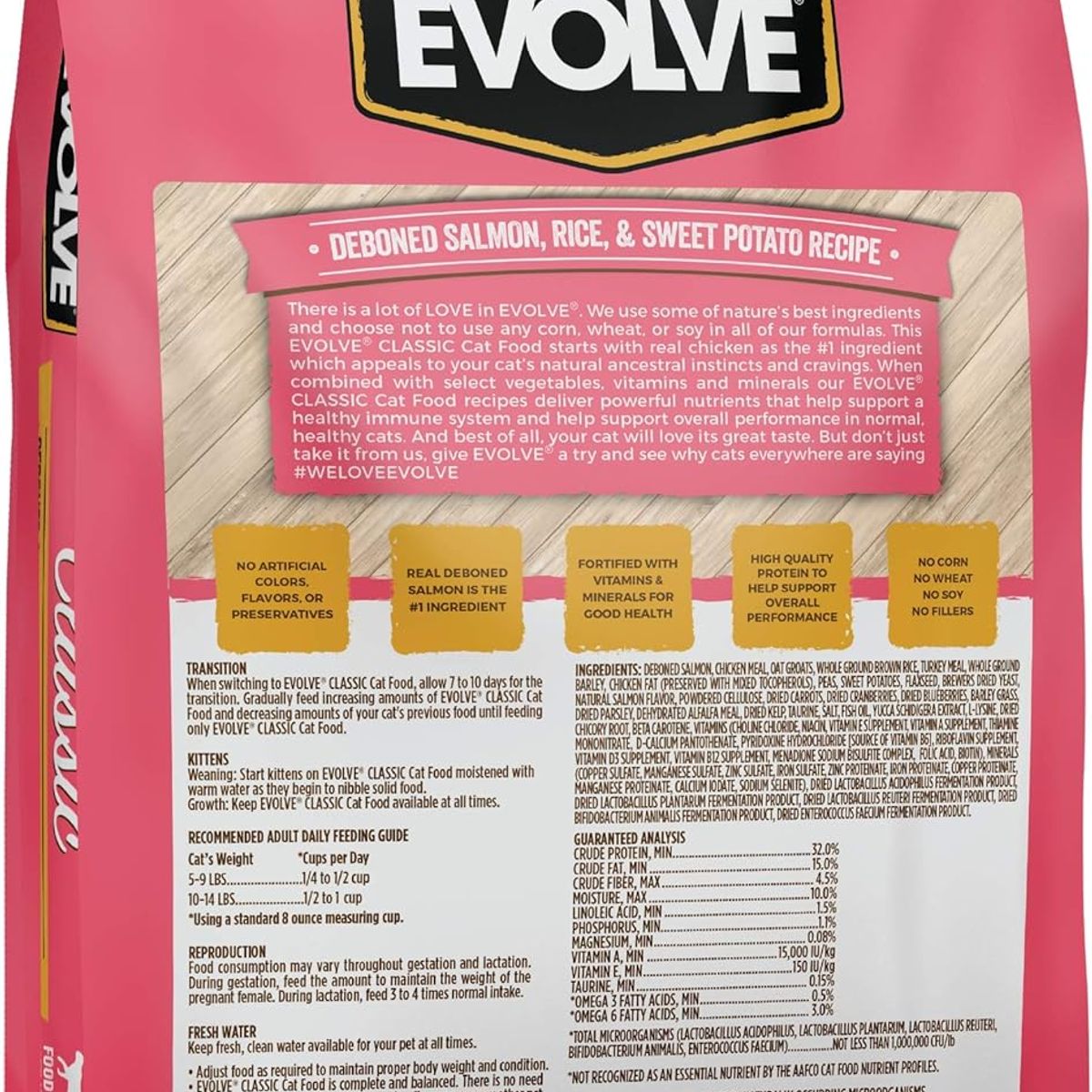 EVOLVE - Evolve Cat Classic Salmon 14Lbs
