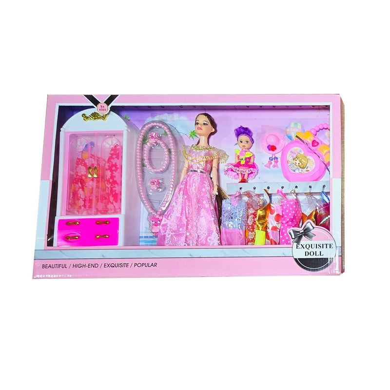 DAYOSHOP - Muñeca Vestidos Collar Accesorios Armario Juguete Niña