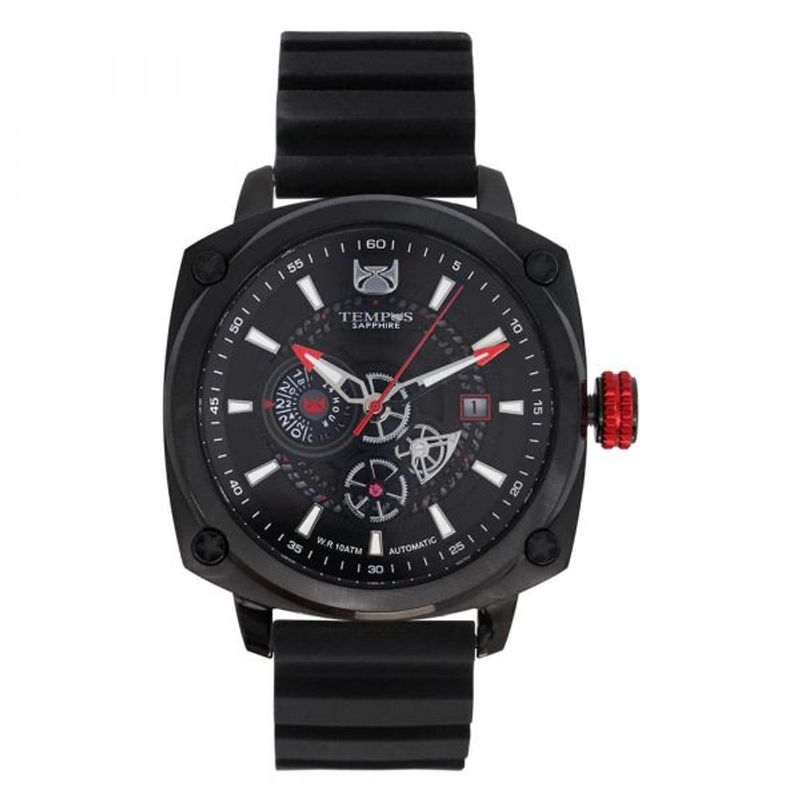 TEMPUS - Reloj Automatico Para Hombre Marca TEMPUS Color plata Azul 1039G-01