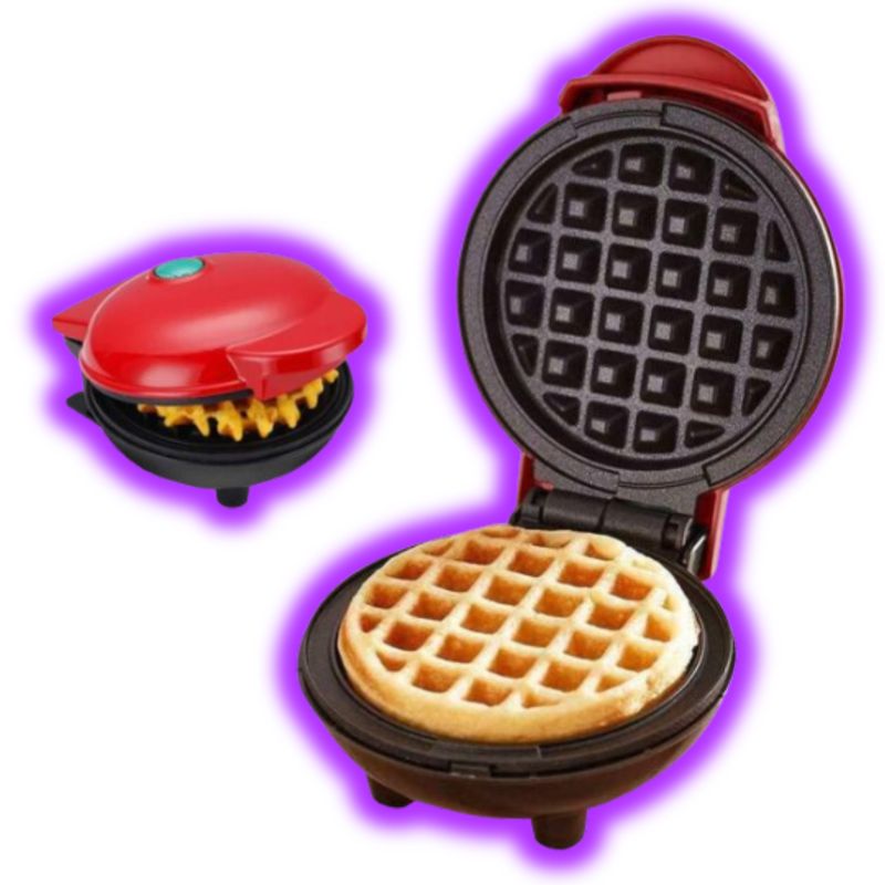 GENERICO - Mini Waflera 2 Placas Pancakes Cocina