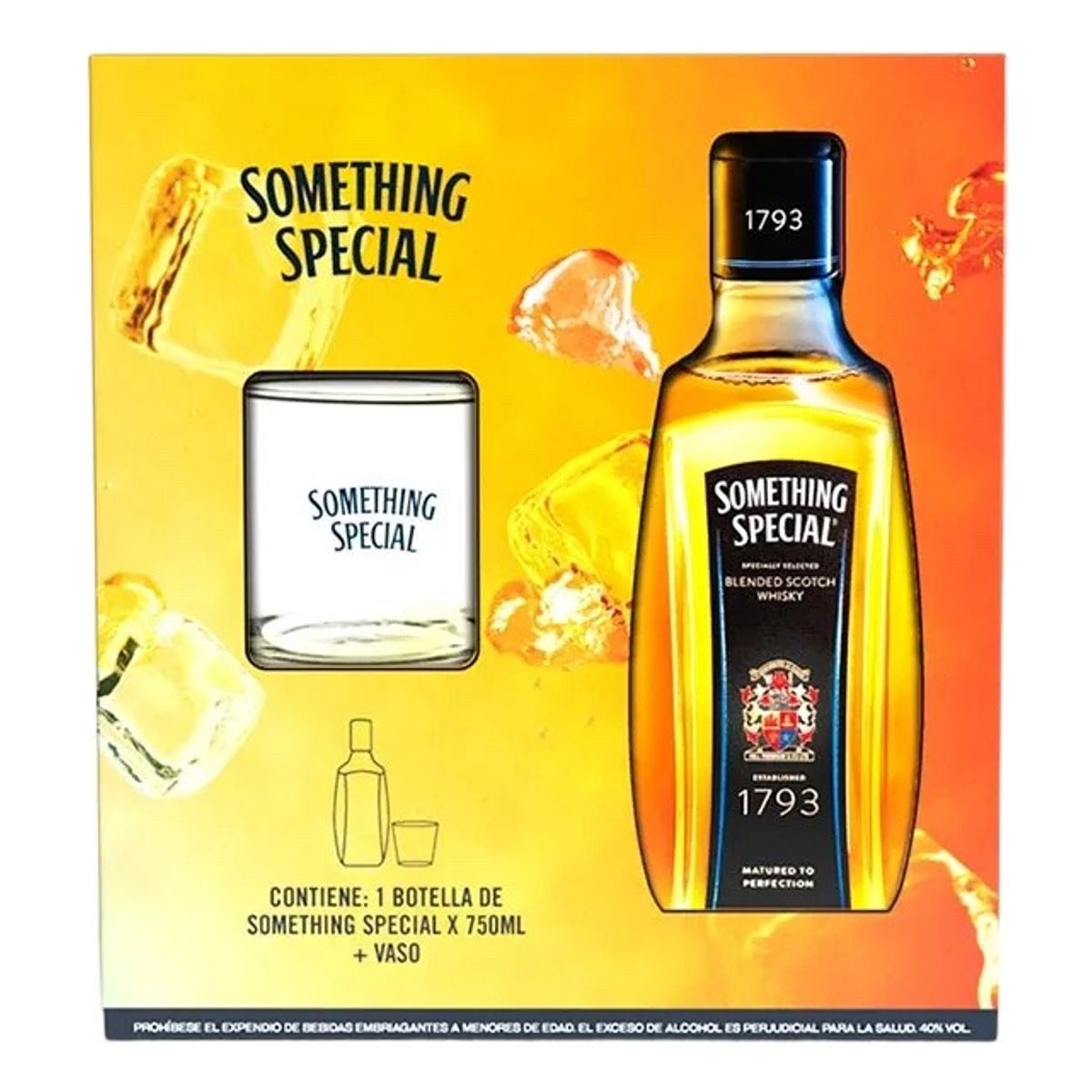 NACIONAL - Estuche De Whisky Something Special 750 mL + vaso