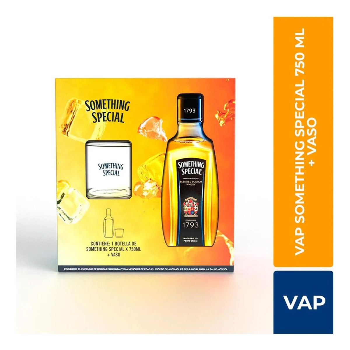 NACIONAL - Estuche De Whisky Something Special 750 mL + vaso