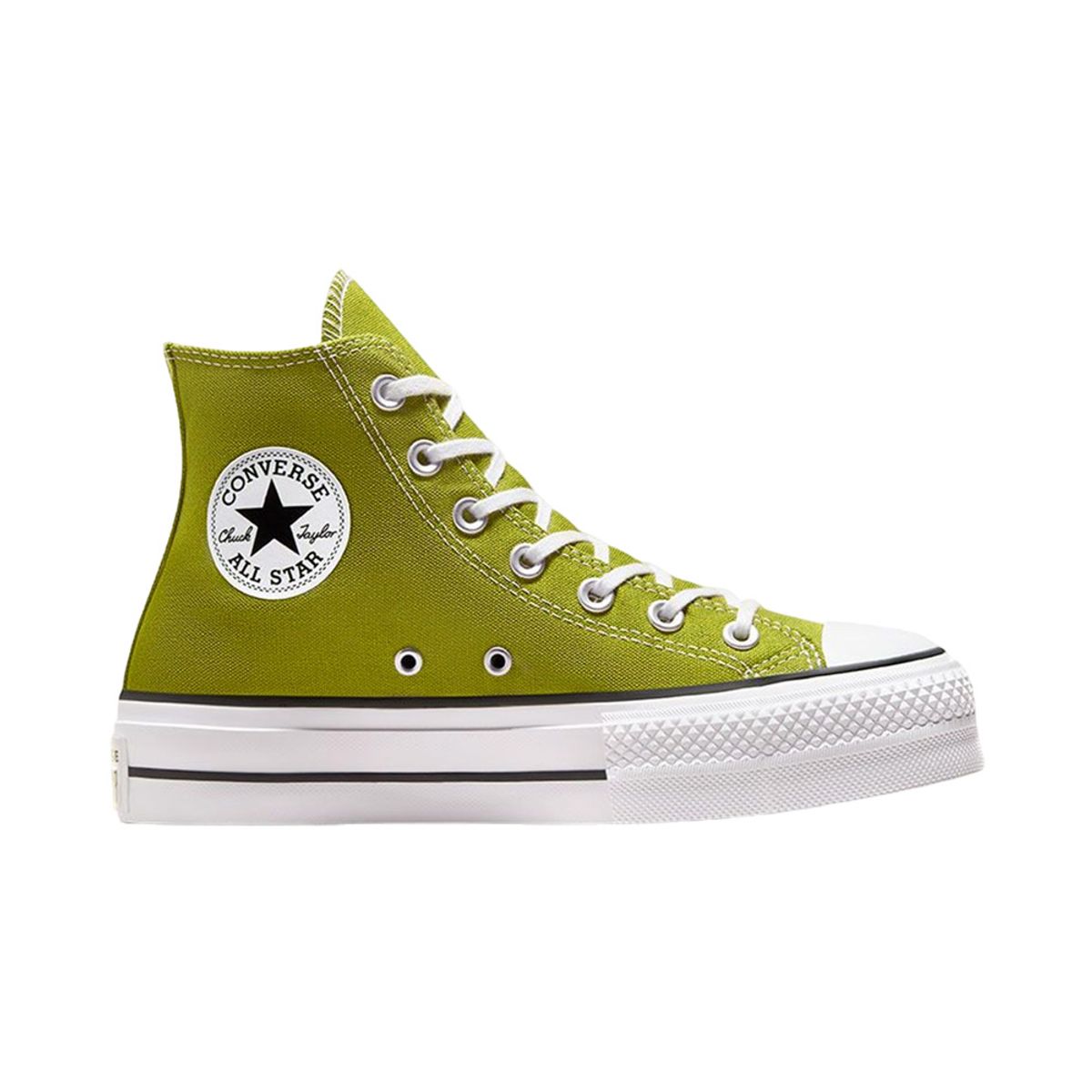 CONVERSE - Botas Converse Chuck Taylor All Star Lift Mujer-Verde/Blanco