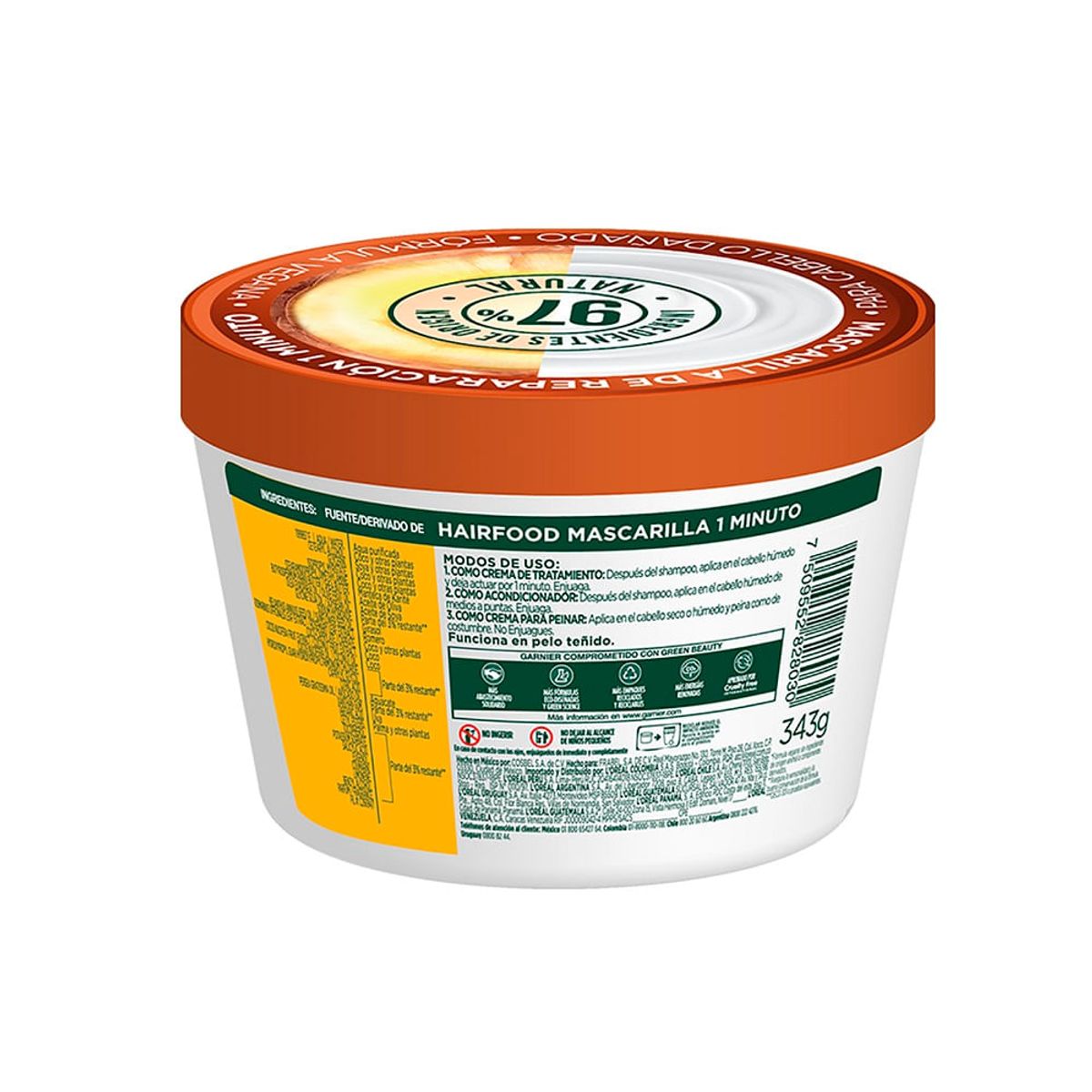 GENERICO - Mascarilla Fructis Hair Food Coco X 350ml