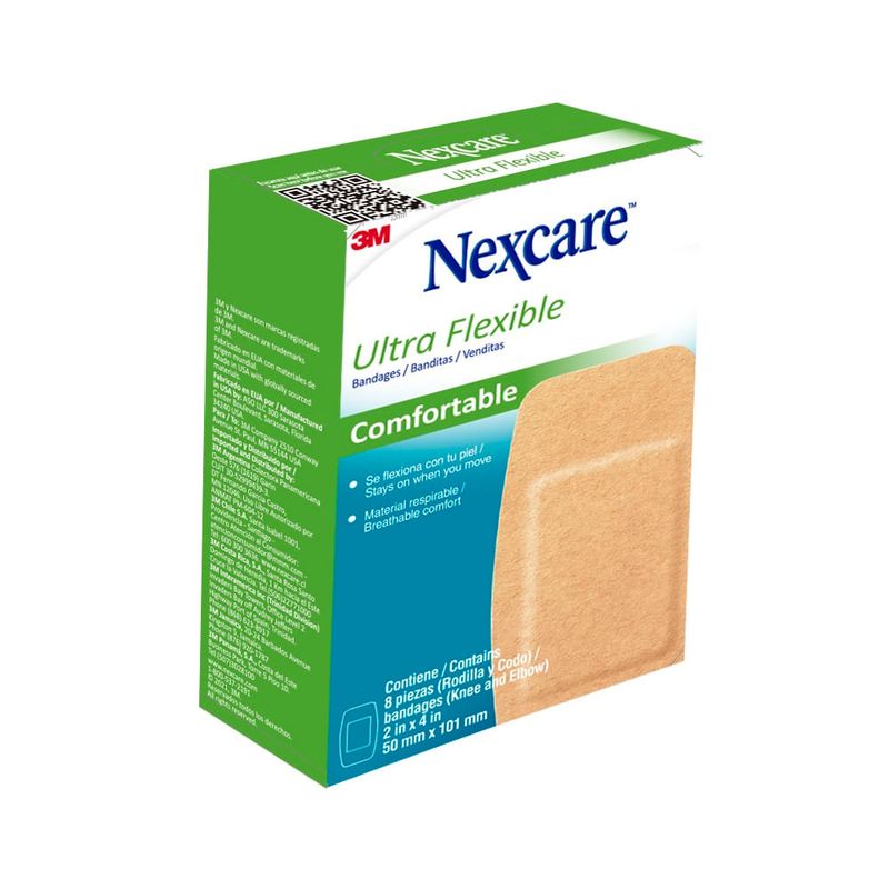 NEXCARE - Curas Nexcare Ultra Flexible 50 X 101mm X 8Und