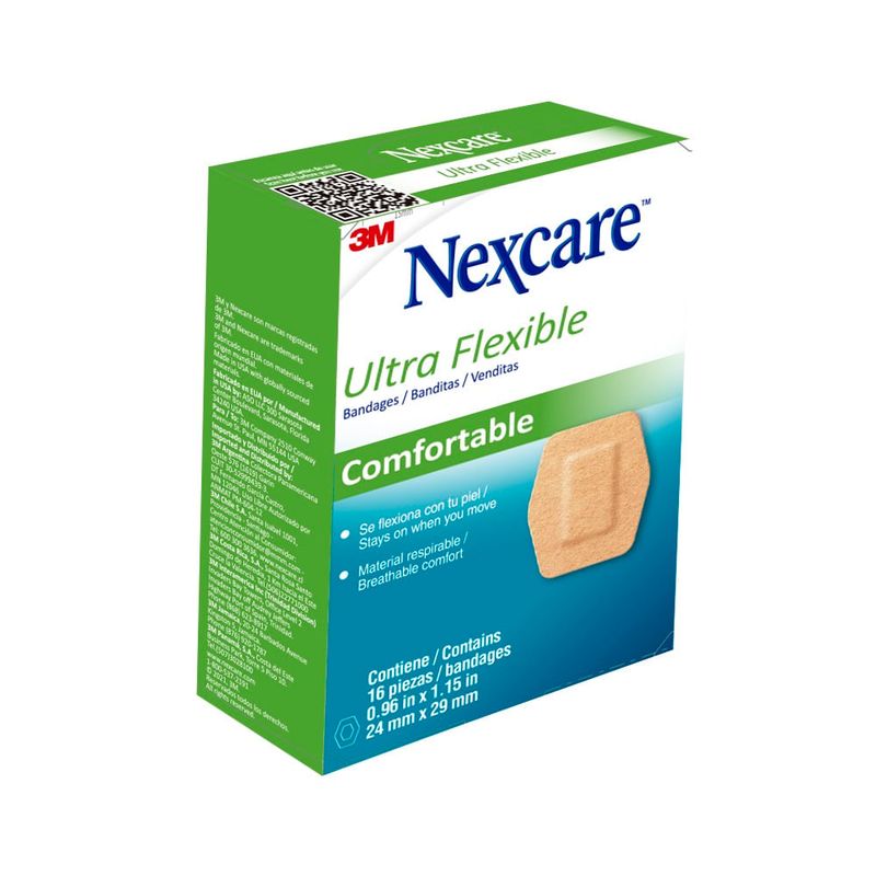 NEXCARE - Curas Nexcare Ultraflexibles 24 X 29mm X 16Und