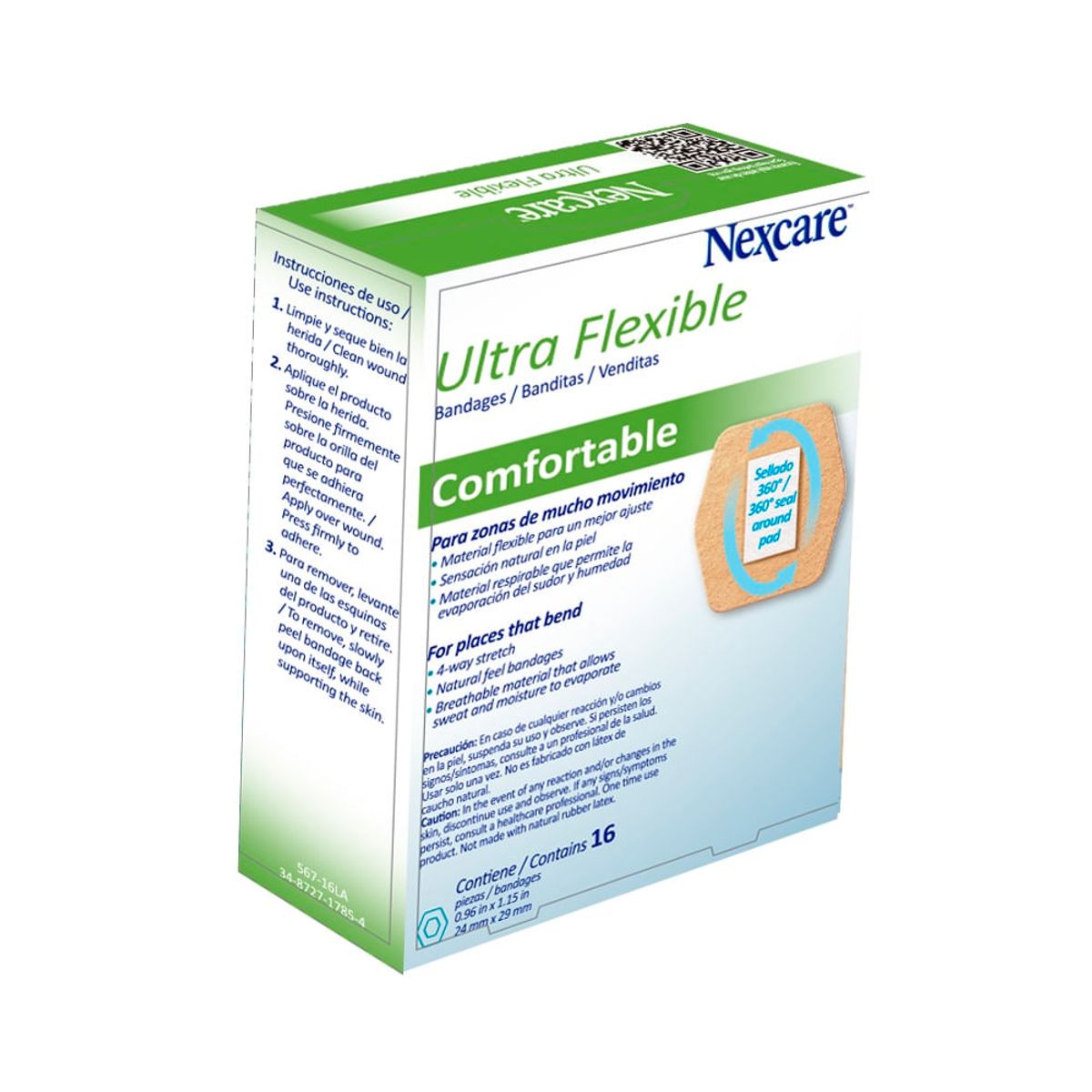 NEXCARE - Curas Nexcare Ultraflexibles 24 X 29mm X 16Und