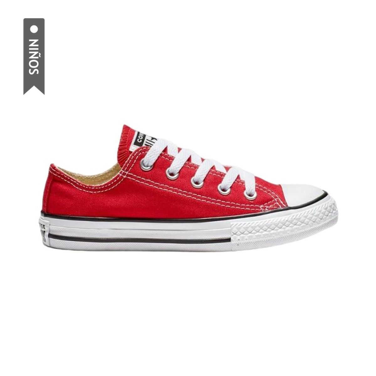 CONVERSE - Tenis Converse Chuck Taylor All Star Niños-Rojo