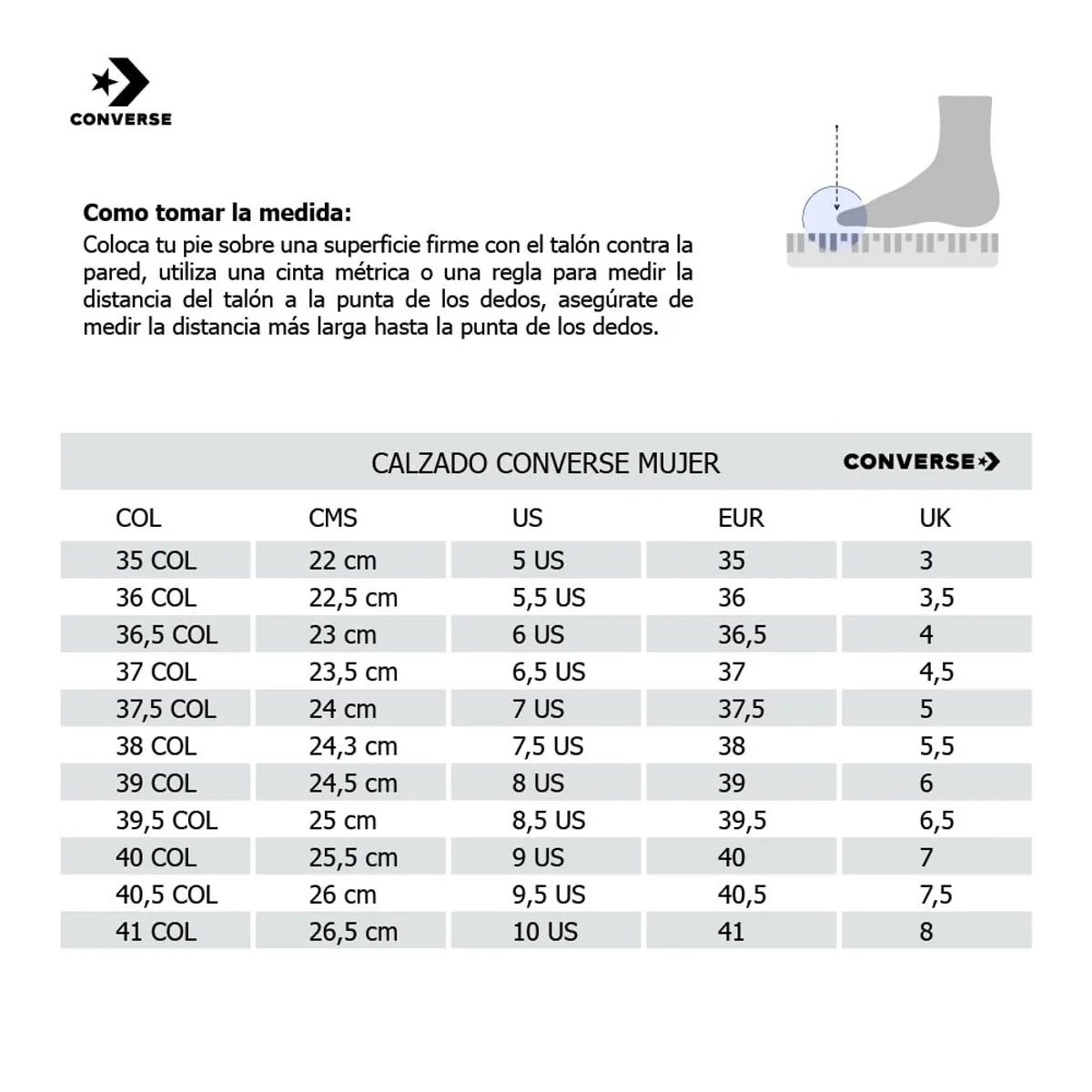 CONVERSE - Botas Converse Chuck Taylor All Star Lift Mujer-Gris