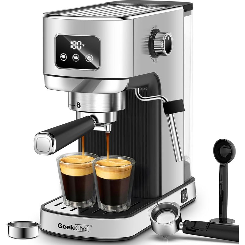 GENERICO - Cafetera Geek Chef Máquina De Café Expreso Y Capuchino
