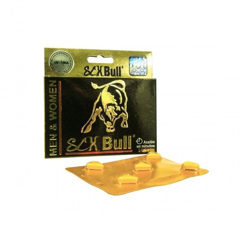 GENERICO - Potenciador Scx-Bull Men And Women X 5 Tabletas