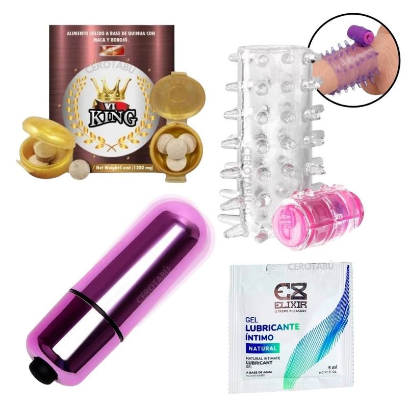 GENERICO - Funda Pene Vibrador Bala Vibradora Lubricante Neutro Potenciador