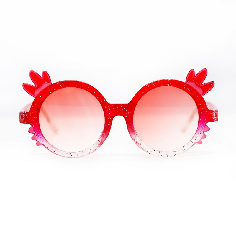 AT NIGHT SUNGLASSES - Gafas de sol At night NIÑOS princess Rojas glitter UV400