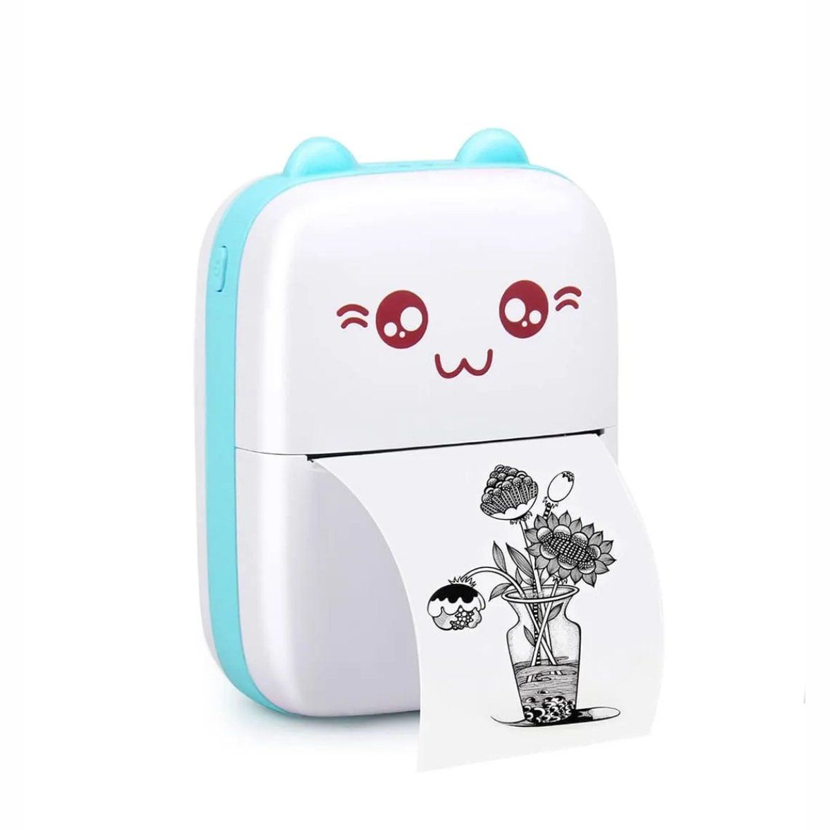 GENERICO - Mini Impresora Térmica Portátil Pocket Printer Color Celeste