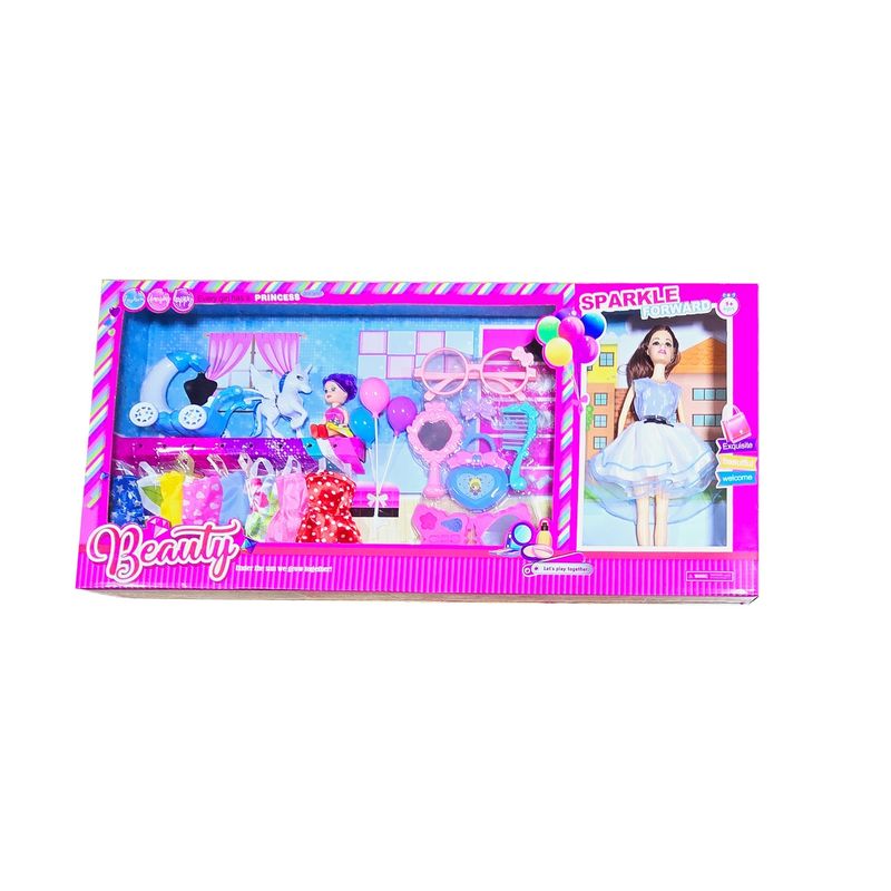 GENERICO - Muñecas Vestidos Accesorios Unicornio Pegasus Juguete Niña