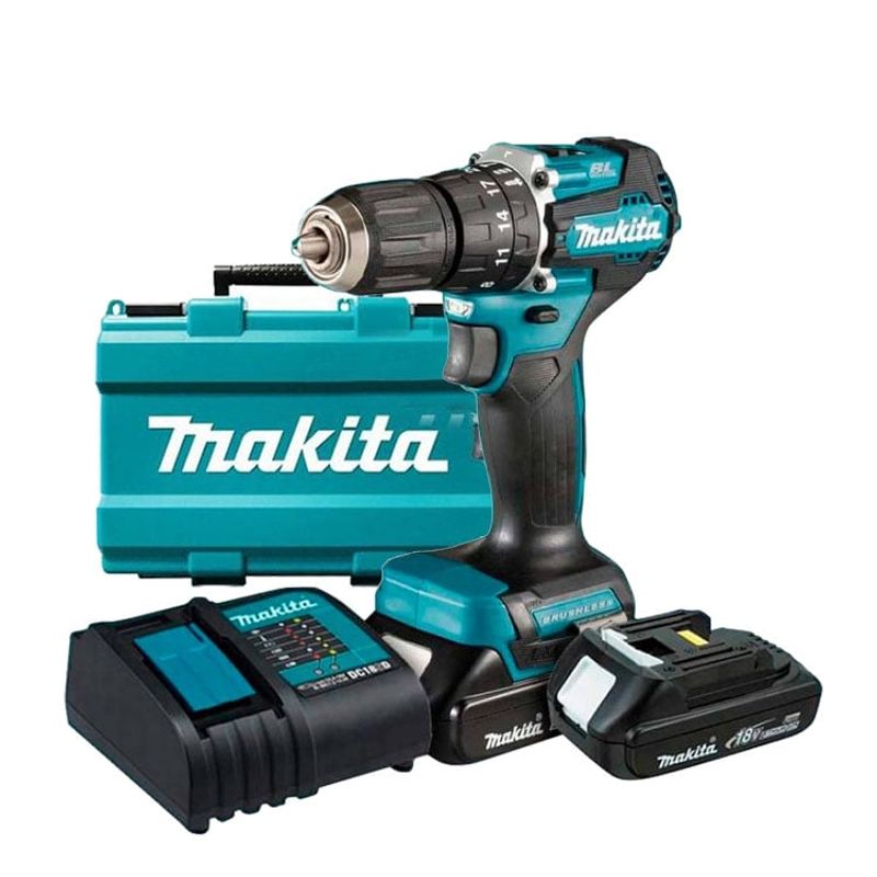 MAKITA - Taladro Percutor Inalámbrico De 12 18v Bl Makita Dhp487sye