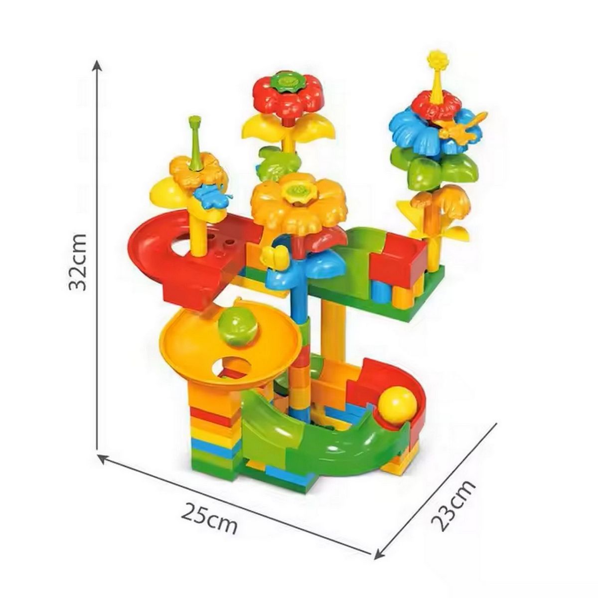 DAYOSHOP - Armatodo Pista Arbol Tobogan Bola Juguete Aprendizaje Niños