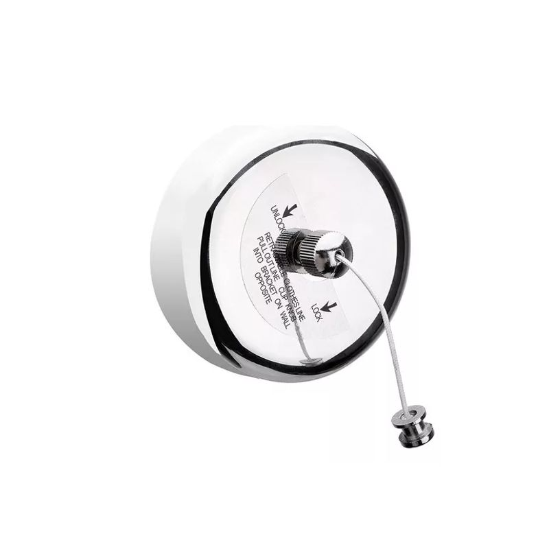 GENERICO - Tendero Ropa Retráctil En Acero Inoxidable Para Pared