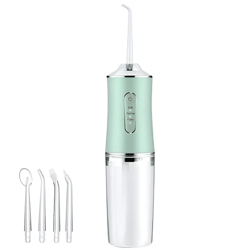 COMPRALOENCASA COM - Irrigador Bucal Oral + 4 Boquillas Limpieza Dental Recargable KRD-1948