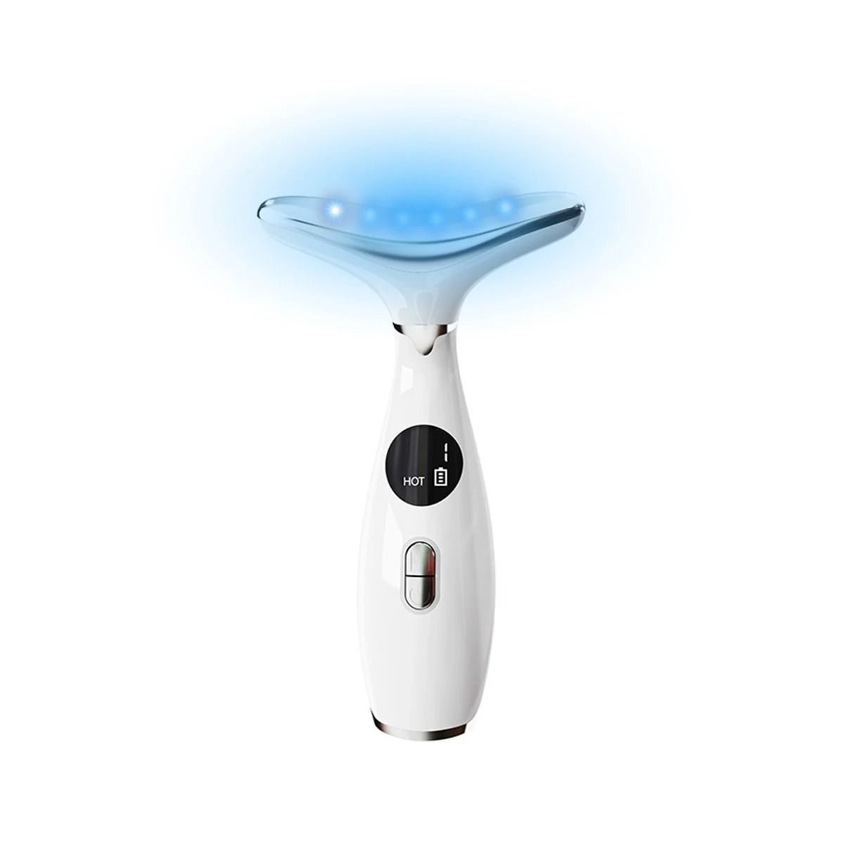 GENERICO - Masajeador Facial De Cuello Vibración de Luz de Color