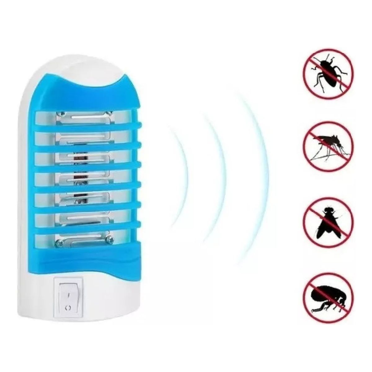 GENERICO - Lampara Mata Mosquitos Luz Uv Repelente Plagas Hogar Enchufe