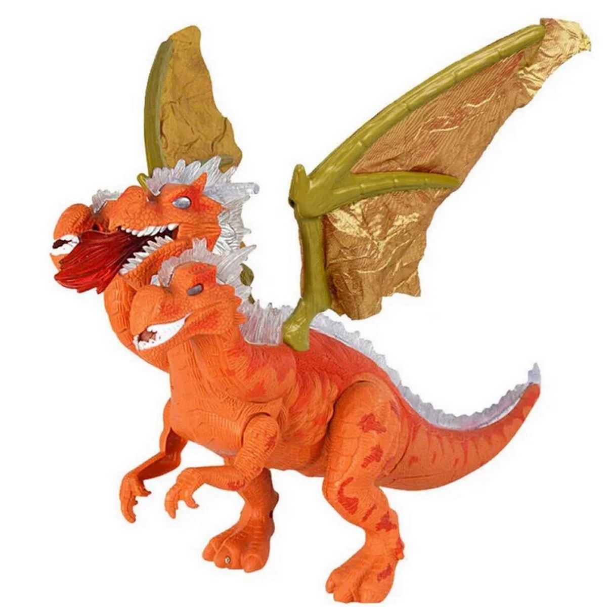 GENERICO - Dragón Dinosaurio Tres Cabezas Hydra Luces Sonidos + Bateria