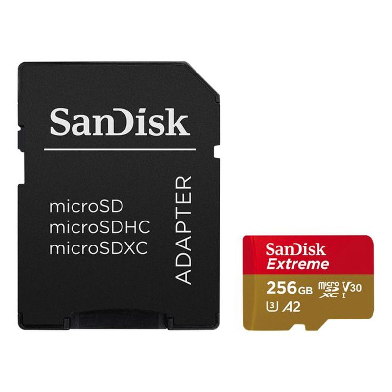 SANDISK - Tarjeta Micro Sdxc 256gb Sandisk Extreme 4k U3 A2 190mbs