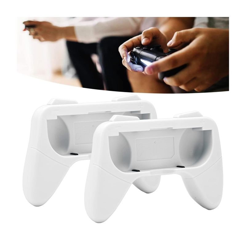 GENERICO - Controller Grip Nintendo Swicth Oled x2 Blanco.