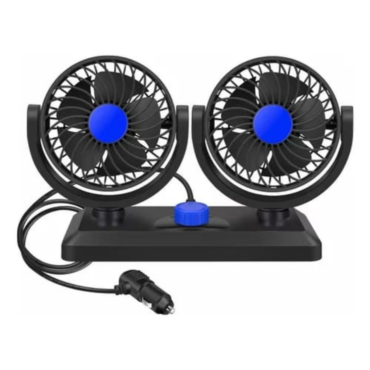 GENERICO - Ventilador Auto 360 Turbo Giratorio y Graduable Portátil 12V