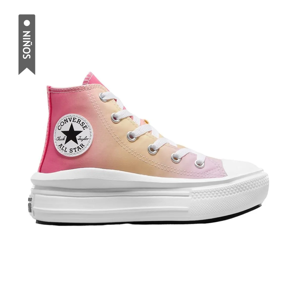 CONVERSE - Botas Converse Chuck Taylor All Star Move Niños-Fucsia