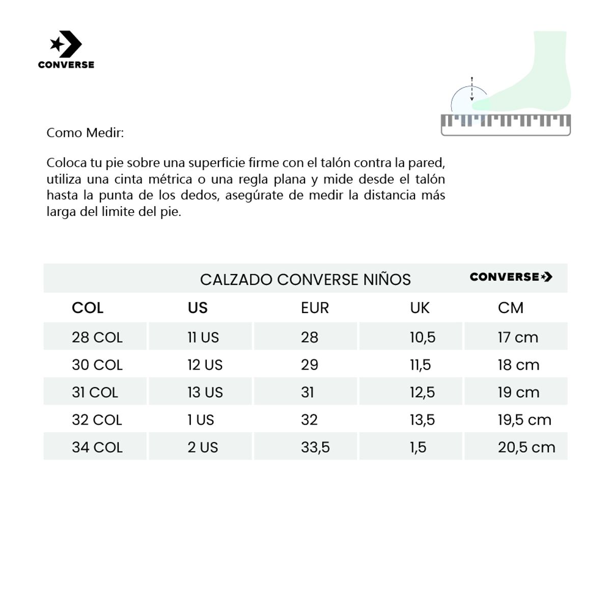 CONVERSE - Botas Converse Chuck Taylor All Star Niños-Negro