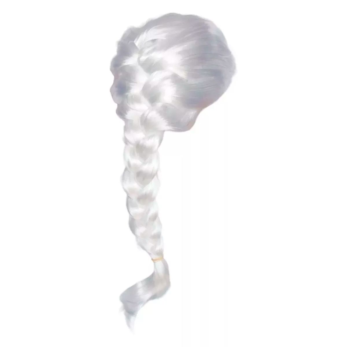 GENERICO - Peluca Princesa Elsa Trenza Frozen Disfraz Halloween