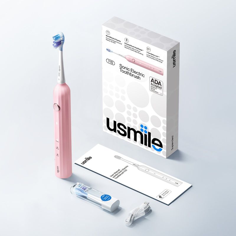 USMILE - Cepillo de Dientes Eléctrico Sónico Y1S Rosado
