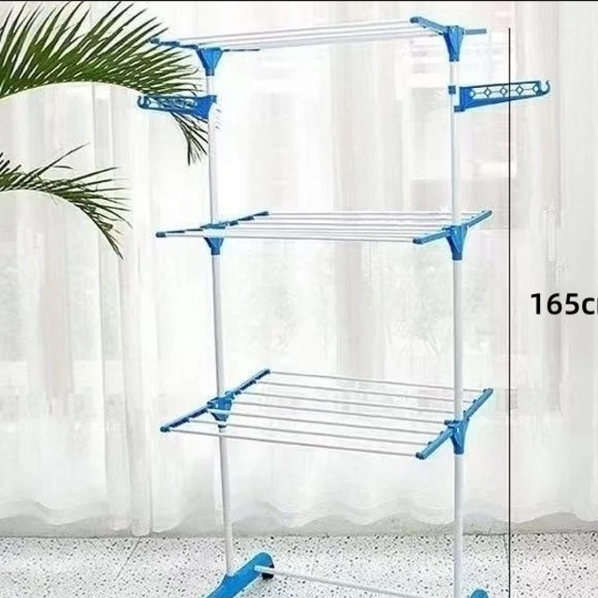 GENERICO - Tendedero de Ropa Perchero Plegable de 3 Niveles