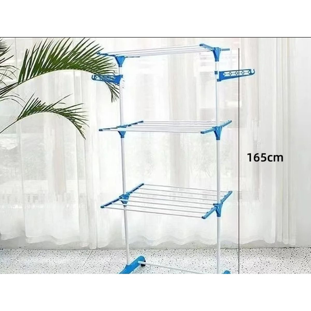 GENERICO - Tendedero de Ropa Perchero Plegable de 3 Niveles