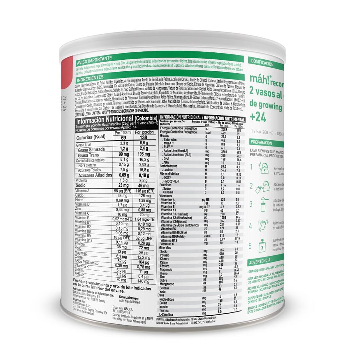 MAH - Formula Infantil Mah First Love Hmo Etapa 24M+ X 400G