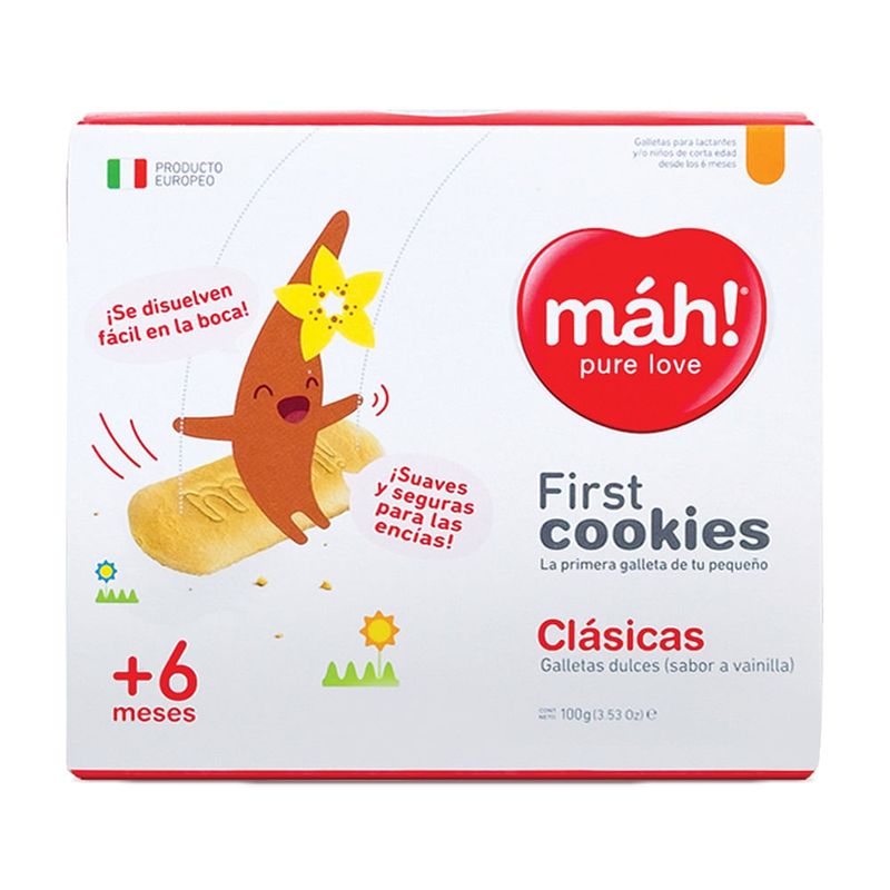 MAH - Galletas Mah First 6 Vainilla X 100gr