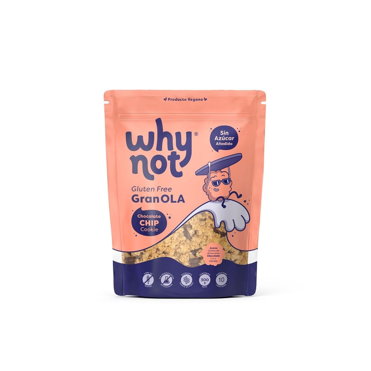 WHY NOT - Granola Why Not Sabor Chocolate Chip X 300g
