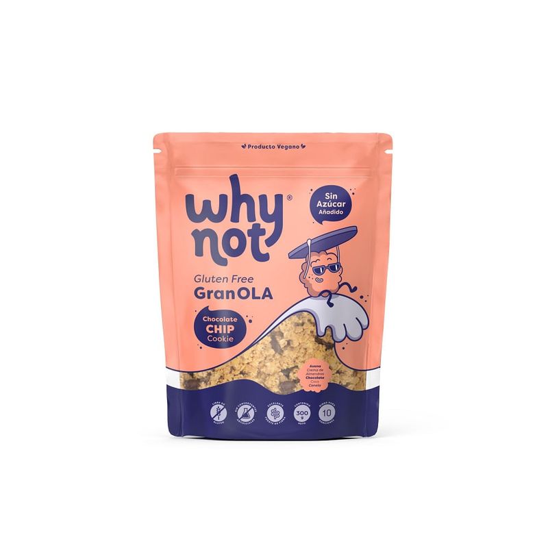 WHY NOT - Granola Why Not Sabor Chocolate Chip X 300g