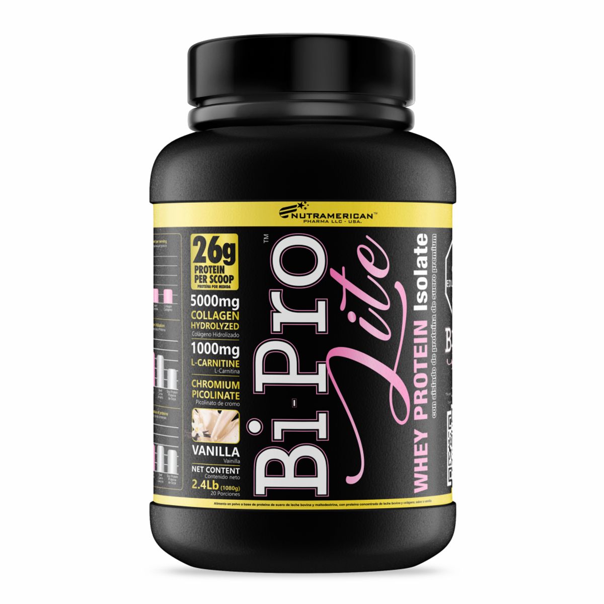 GENERICO - Bipro Lite Nutramerican Sabor Vainilla X 2.4lb