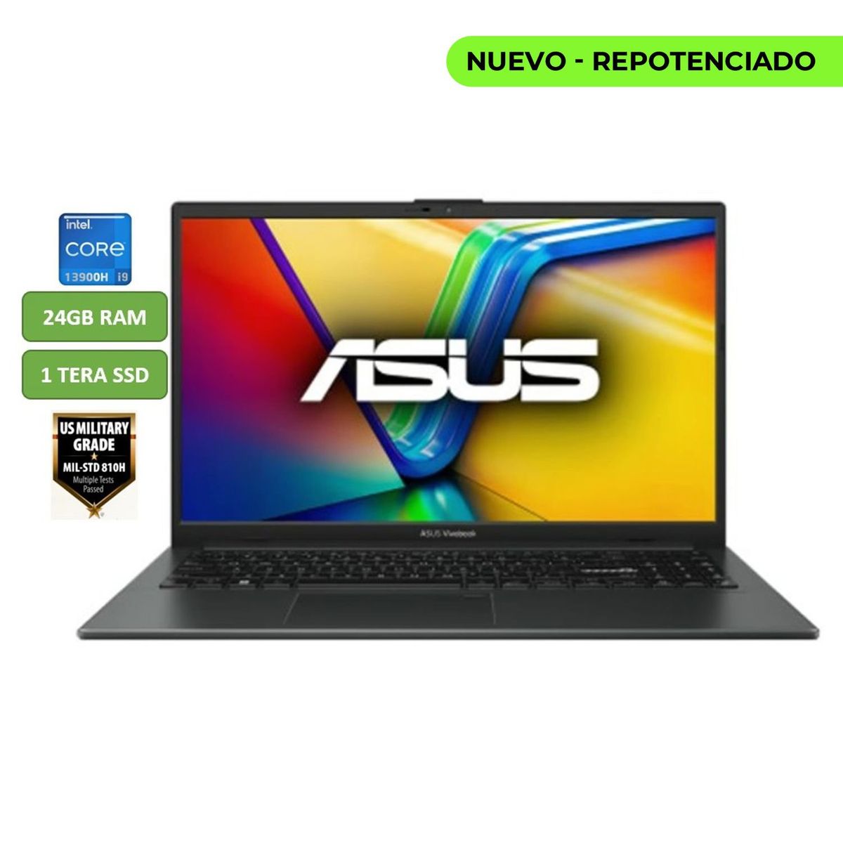 ASUS - PORTATIL ASUS VIVOBOOK - CORE I9 13900H - 24GB RAM - 1TB - 16" - MOD: 16 X1605VA-MB929 - COMPUTADOR